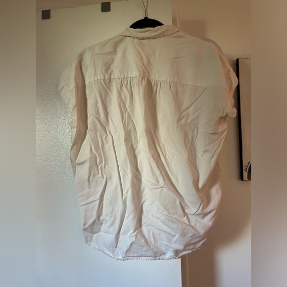 Cap Sleeve Madewell Button Down - Picture 2 of 2